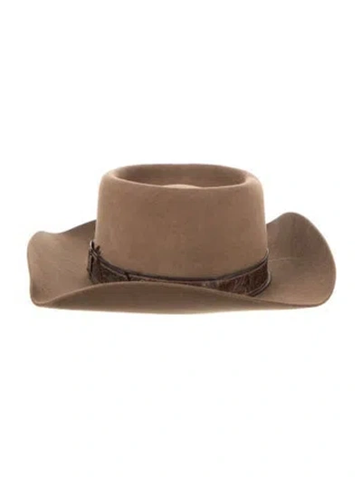 Pre-owned Stetson Gambler Hat In Brown