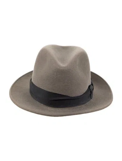 Pre-owned Stetson Grey Wool  Fedora Hat