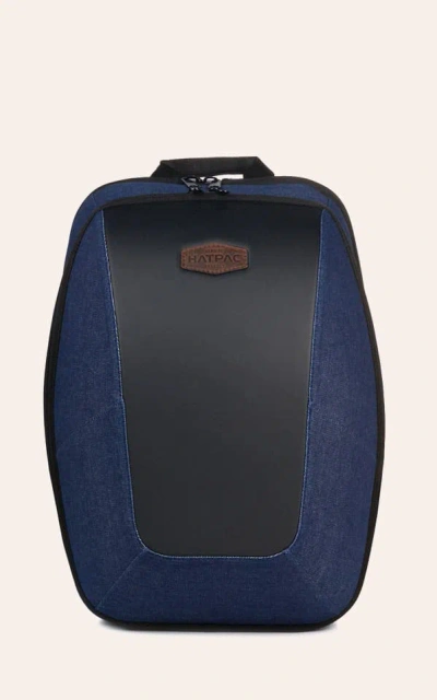 Stetson Hats Hatpac Denim Hat Carrier Backpack In Blue