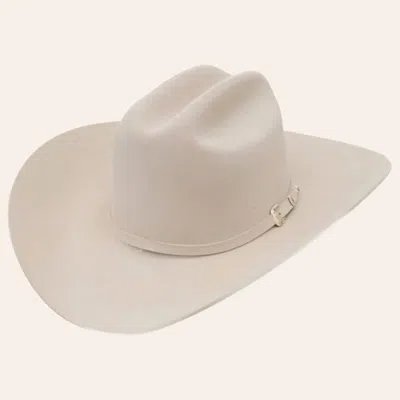 Stetson Hats Stetson El Patron 30x Silverbelly Felt Cattleman's Crown Cowboy Hat In White