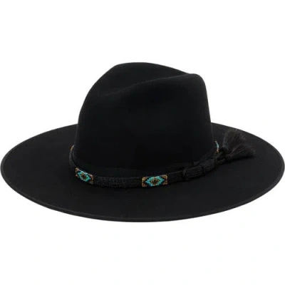 Stetson Helix Straw Hat In Black