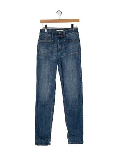 Pre-owned Stetson High-rise Straight Leg Jeans In Blue