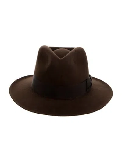 Pre-owned Stetson Indiana Jones Fedora Hat W/tags In Brown