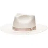 Stetson Jw Marshall Straw Hat In White