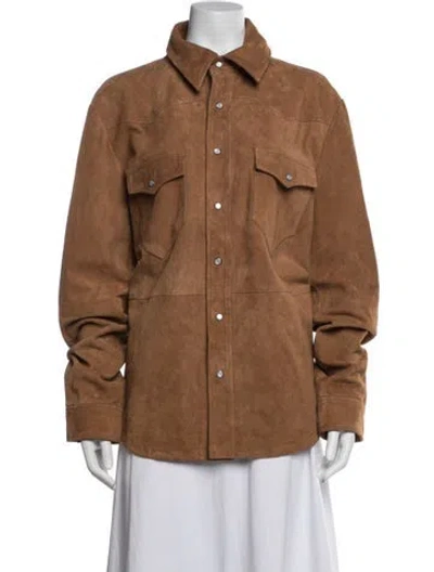 Pre-owned Stetson Leather Jacket In Brown