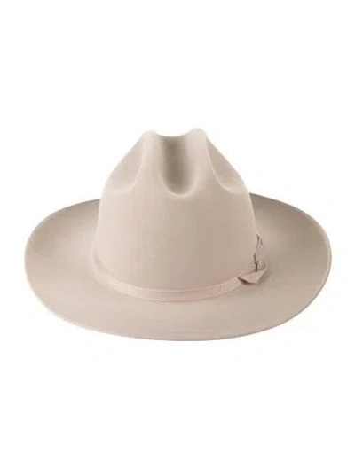 Pre-owned Stetson Light Beige Fur Felt  Light Open Road Hat In Neutrals