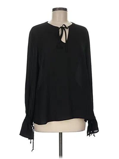 Pre-owned Stetson Long Sleeve Blouse In Black
