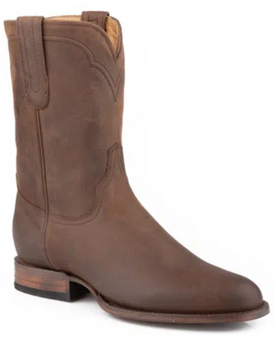 Pre-owned Stetson Men's Cassidy Western Boot - Medium Toe - 12-020-7615-4079 Br In Brown