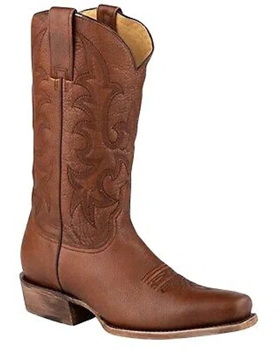 Pre-owned Stetson Men's Sharp Western Boot - Snip Toe Brown 10 1/2 D