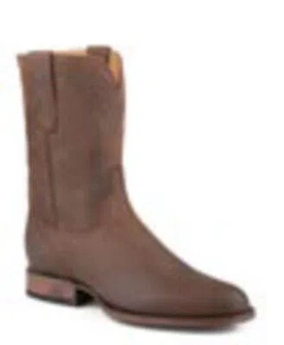 Pre-owned Stetson Mens Cassidy Bay Apache Cowhide Cowboy Boots
