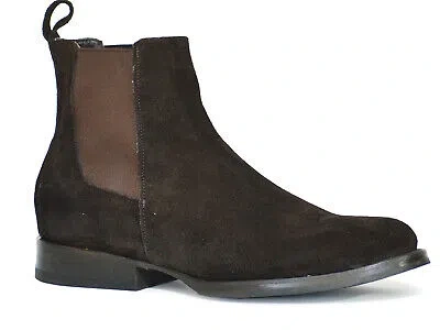 Pre-owned Stetson Mens Chelsea Brown Leather Ankle Boots