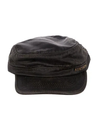 Pre-owned Stetson Military Cap W/tags In Brown