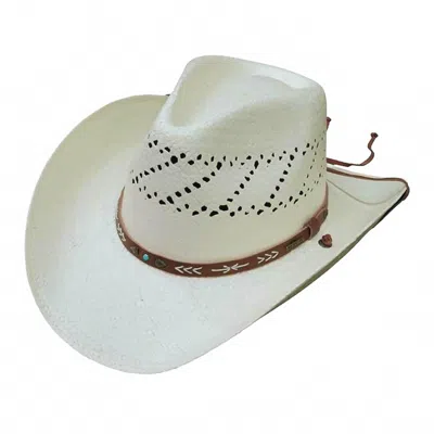 Stetson Santa Fe Straw Hat In Natural In White