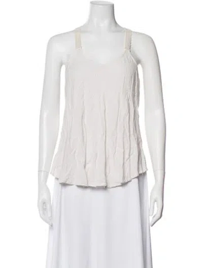 Pre-owned Stetson Scoop Neck Sleeveless Top In Neutrals