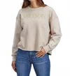 Stetson Screenprint Sweatshirt In Beige In Nude