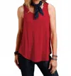 Stetson Serape Tank Top In Red In Red