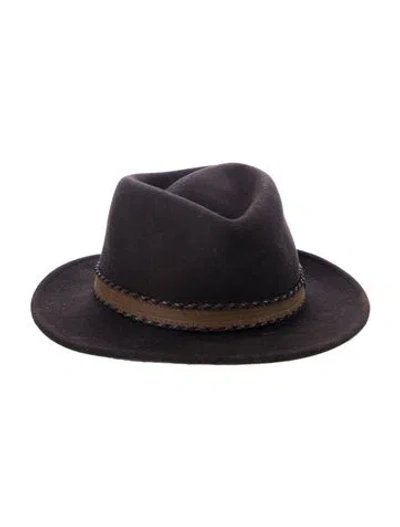 Pre-owned Stetson Solid Wool Hat In Brown