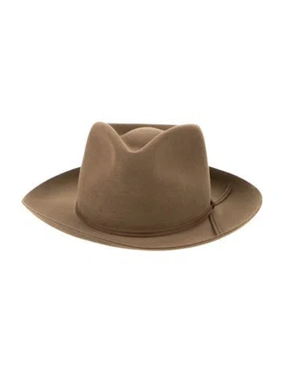 Pre-owned Stetson Strasburg Gambler Hat W/tags In Brown