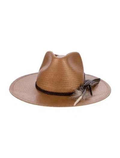 Pre-owned Stetson Straw Cowboy Hat In Brown