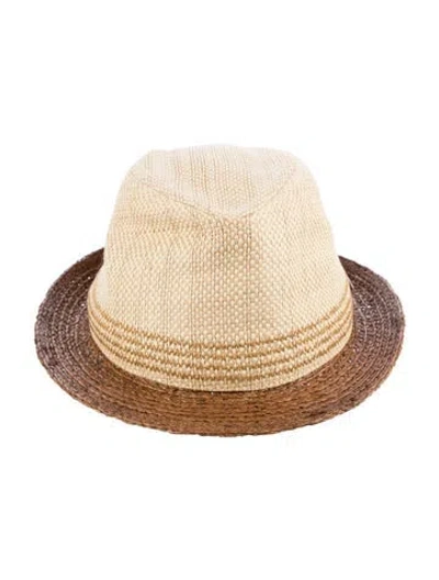 Pre-owned Stetson Straw Hat In Brown