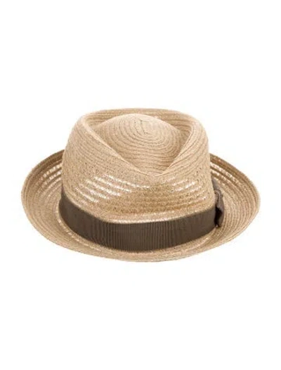Pre-owned Stetson Straw Hat In Neutral