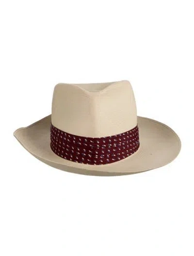 Pre-owned Stetson Straw Hat In Neutrals