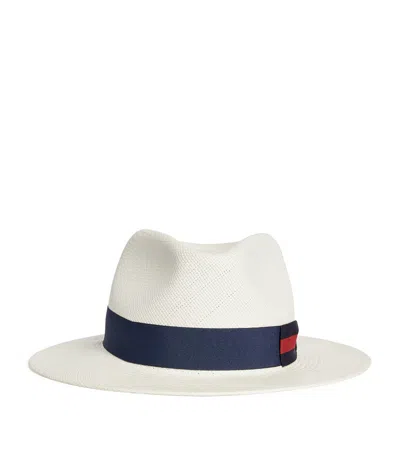 Stetson Straw Panama Hat In Beige