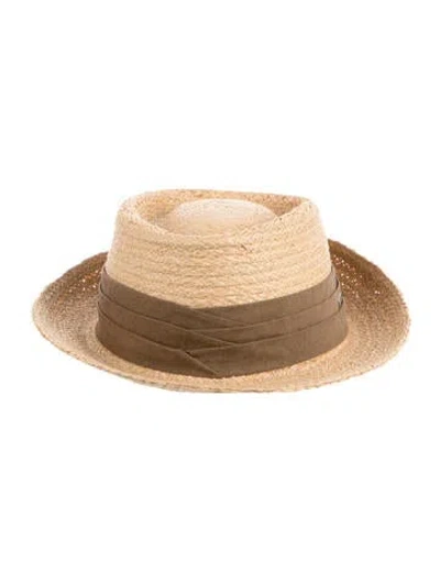 Pre-owned Stetson Straw Panama Hat W/tags In Neutral