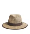 Stetson Straw Traveller Hat In Brown
