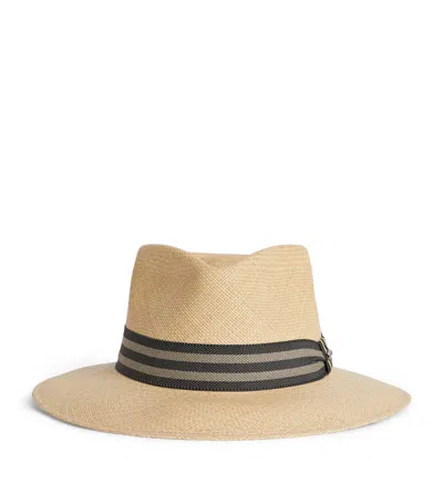 Stetson Straw Traveller Panama Hat In Neutral