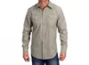Stetson Stripe Snap Button Down Shirt In Brown In Gray