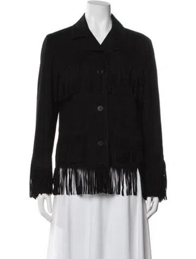 Pre-owned Stetson Suede Blazer In Black