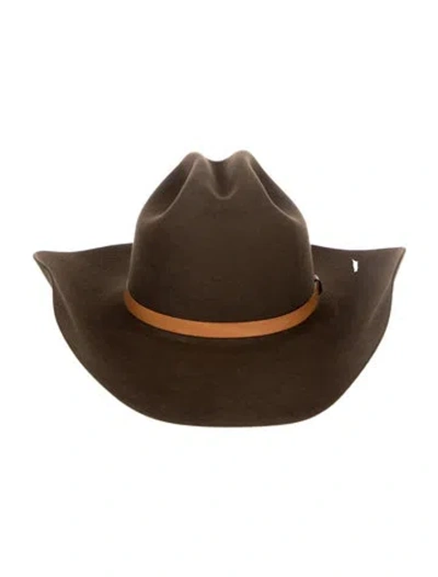 Pre-owned Stetson Suede Gambler Hat W/tags In Brown
