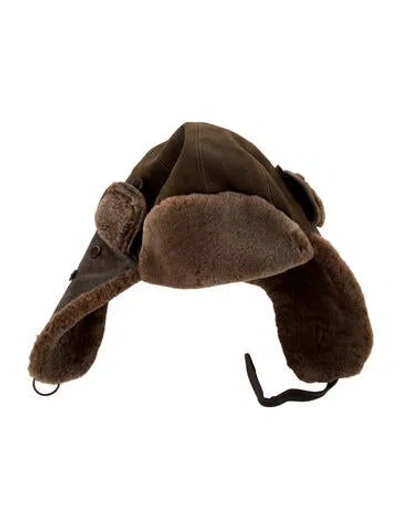 Pre-owned Stetson Trapper Faux Fur Hat In Brown
