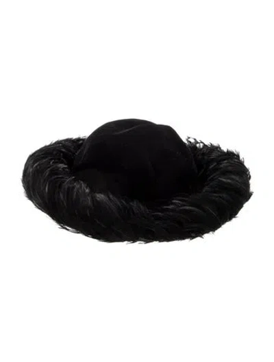 Pre-owned Stetson Velvet Bowler Hat In Black