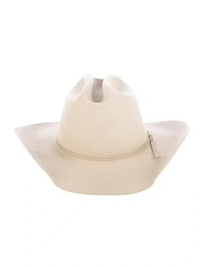Pre-owned Stetson White Suede Western Hat