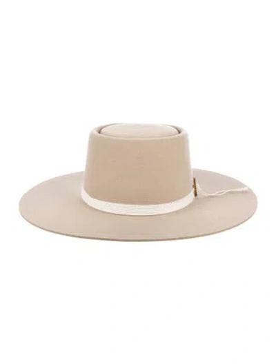 Pre-owned Stetson Wide Fedora Hat W/tags In Neutral