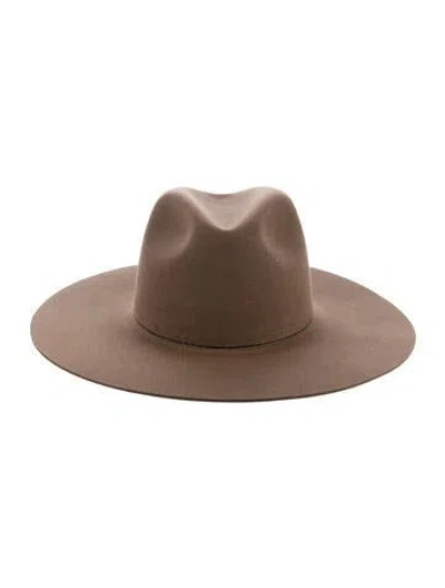 Pre-owned Stetson Wide-brimmed Felt Hat In Brown