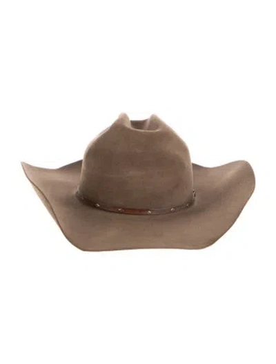 Pre-owned Stetson Women's Brown Suede  Panama Hat