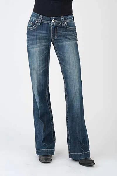 Stetson Women's Pieced Back Pocket Jeans In Blue