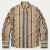 Stetson Women's Serape Herringbone Shirt In Tan In Multi