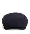 Stetson Wool-cashmere-blend Kent Flat Cap In Blue
