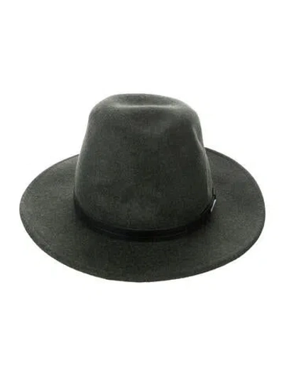 Pre-owned Stetson Wool Fedora Hat In Green