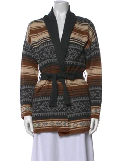 Pre-owned Stetson Wool Patterned Sweater In Multicolor