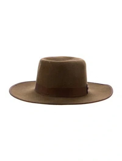 Pre-owned Stetson Wool Western Hat In Brown