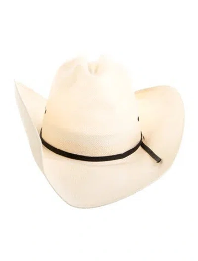 Pre-owned Stetson Woven Straw Hat In Neutral