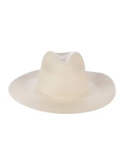 Pre-owned Stetson Woven Straw Sun Hat In Neutrals