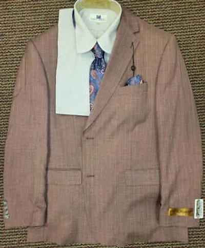 Pre-owned Steve Harvey 122744shs Single Breast Suit Coper
