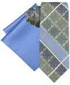 Steve Harvey Men's Medallion Tie & Solid Pocket Square Set In Multi
