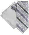Steve Harvey Men's Stripe Paisley Tie & Solid Pocket Square Set